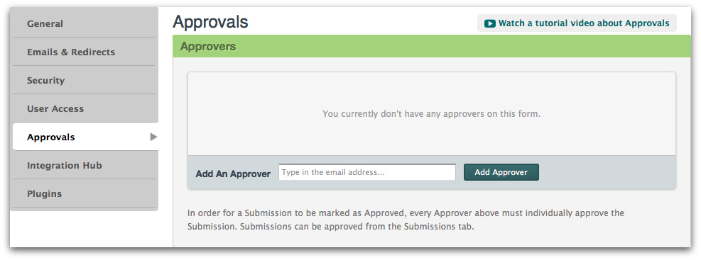 Adding Approvers to Approval Workflow Feature for Online Forms