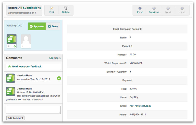 View Individual Submission and Approval Workflow Details