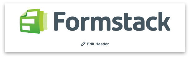 Edit Formstack Form Header