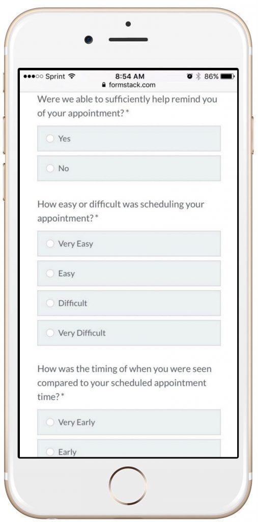 Mobile-friendly online forms