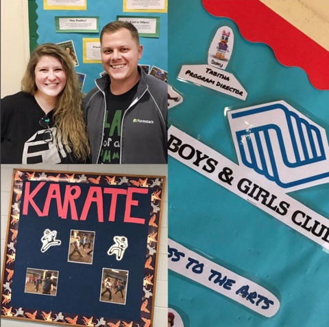 Two of our Bloomington-based Product Designers put their design skills to work by updating bulletin board content for the Bloomington Boys and Girls Club! Their day involved lots of cutting, laminating, and composition work -- something Boys and Girls Club staff and volunteers rarely have time to do. They stuck around to hang out with the kids after school, and even got to listened to a Bloomington Firefighter give a talk about his work. In Kayce’s words: “It was super interesting, even for this big kid!”