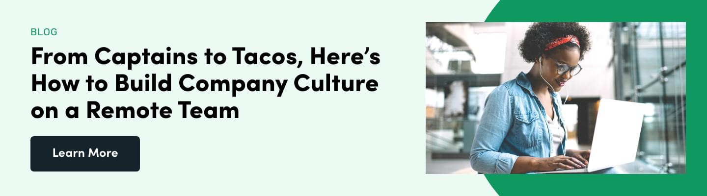 how to build company culture on a remote team