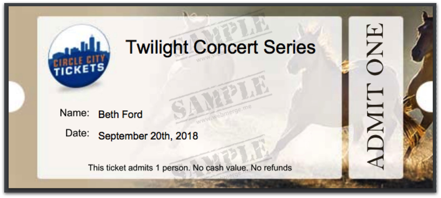 WebMerge event ticket