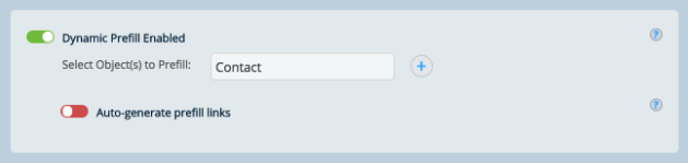 Updating Salesforce records with Dynamic Prefill