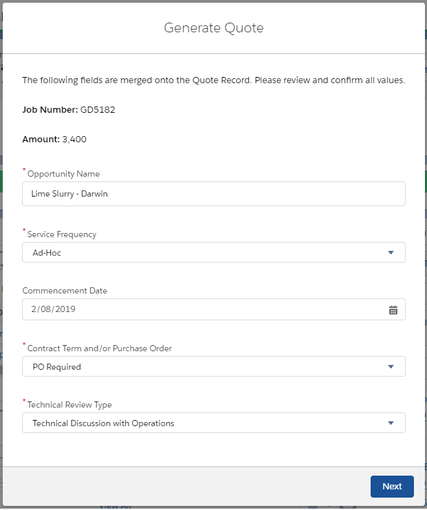 Generate a quote with Formstack Documents