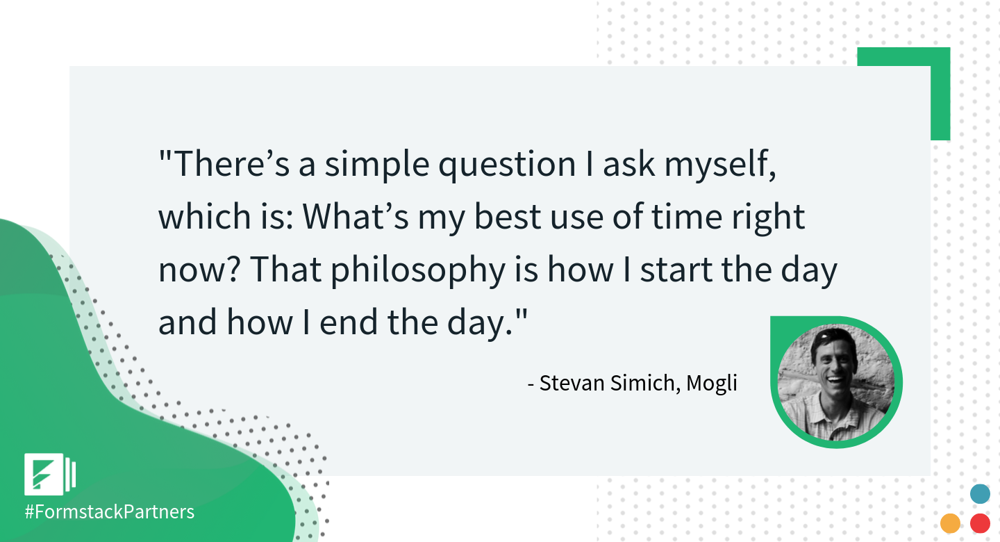 Stevan Simich of Mogli on productivity