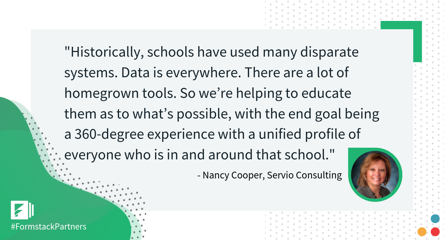 Nancy Cooper of Servio Consulting discusses data for education.