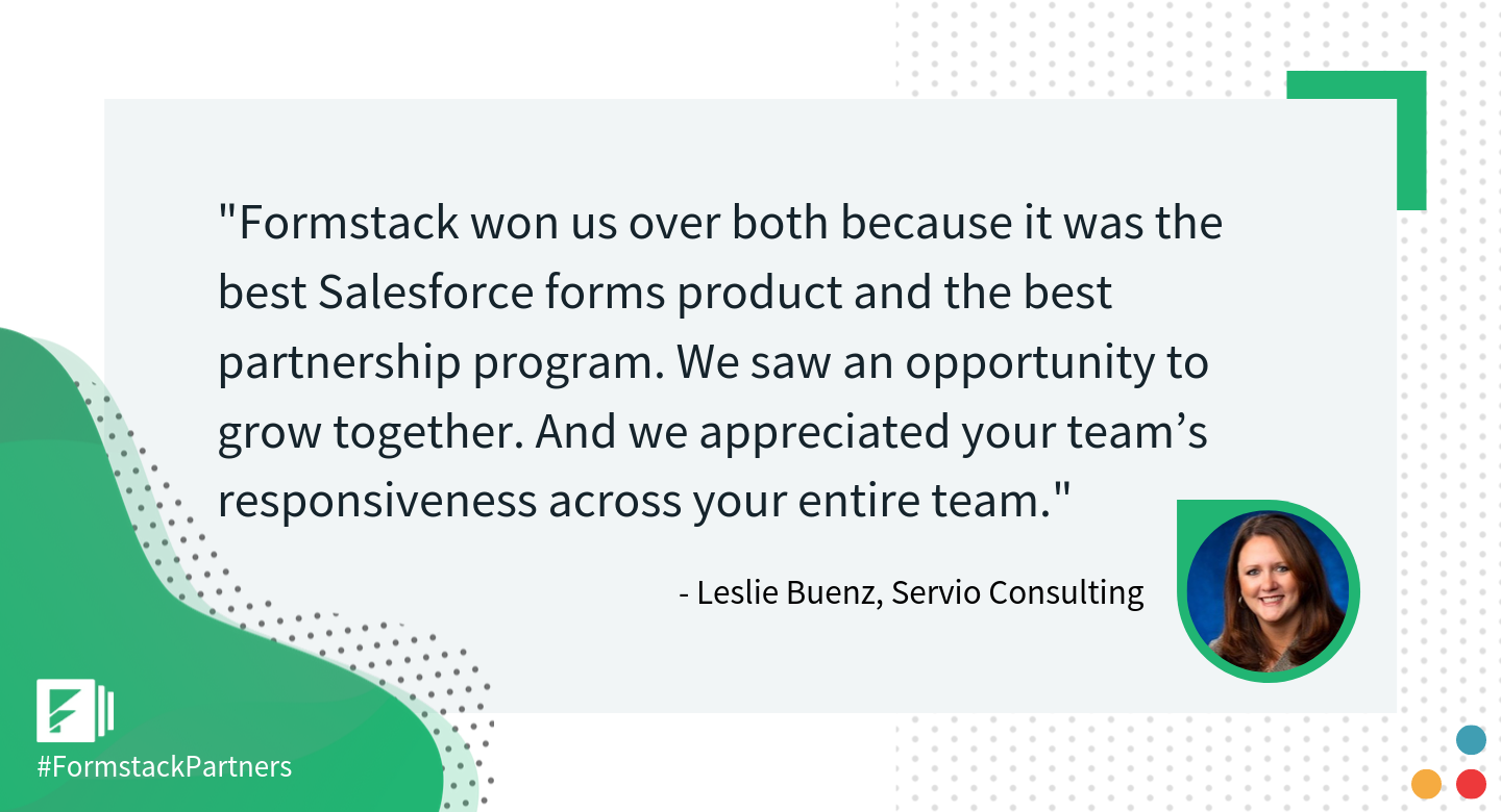 Leslie Buenz of Servio Consulting discusses Formstack Salesforce App