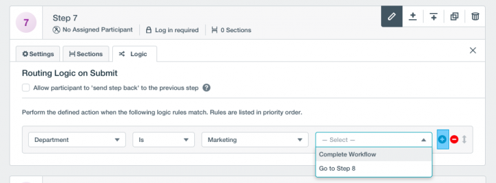 workflow routing logic