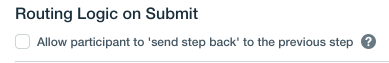 routing logic submit
