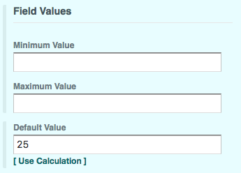 Number Field Values