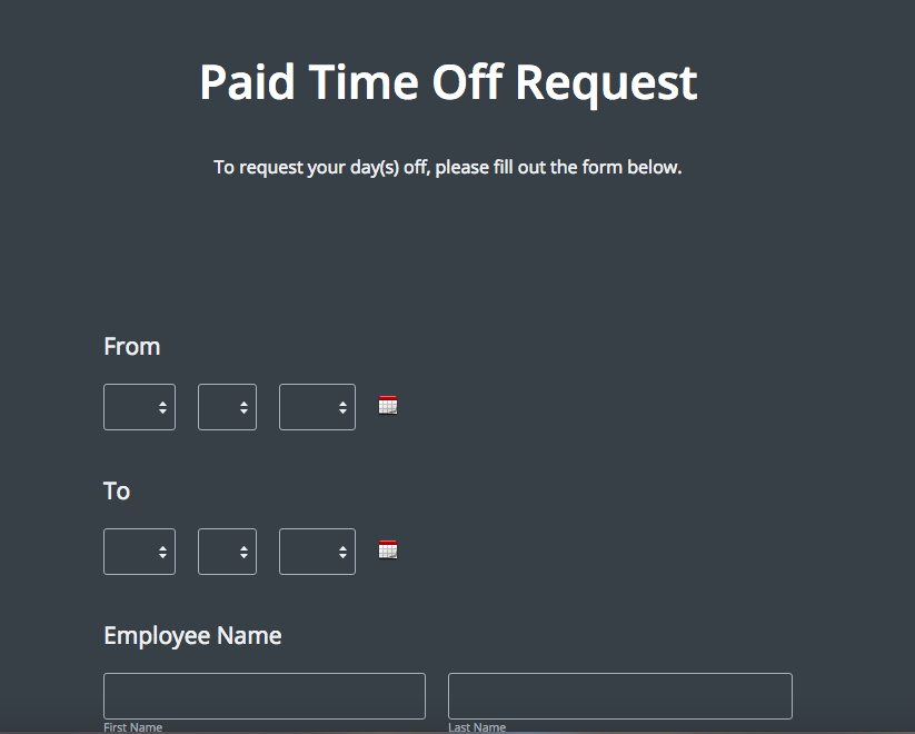 pto request form template