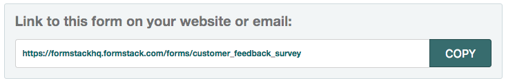 Embed Form Link