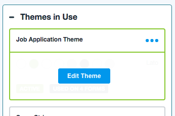 Edit Form Themes