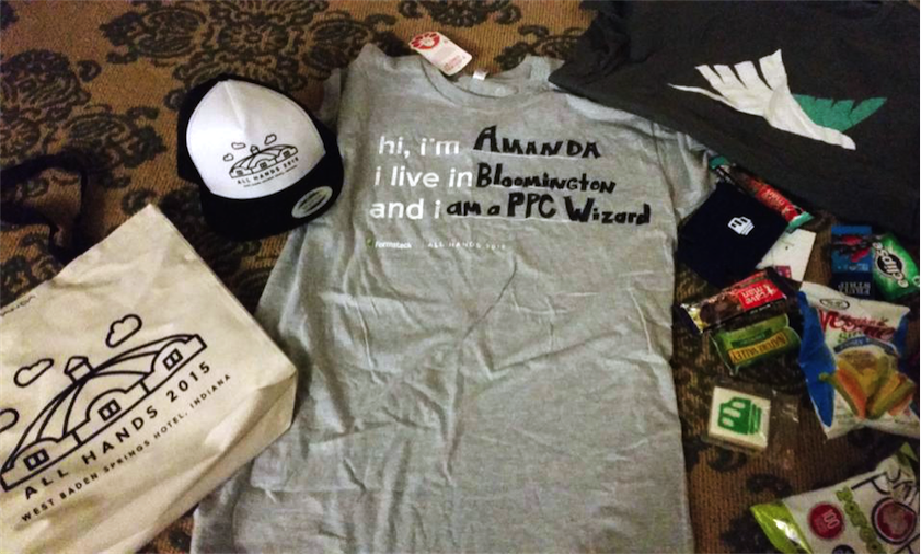 Formstack All Hands swag