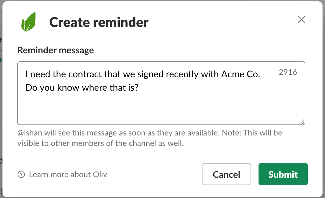 slack auto respond
